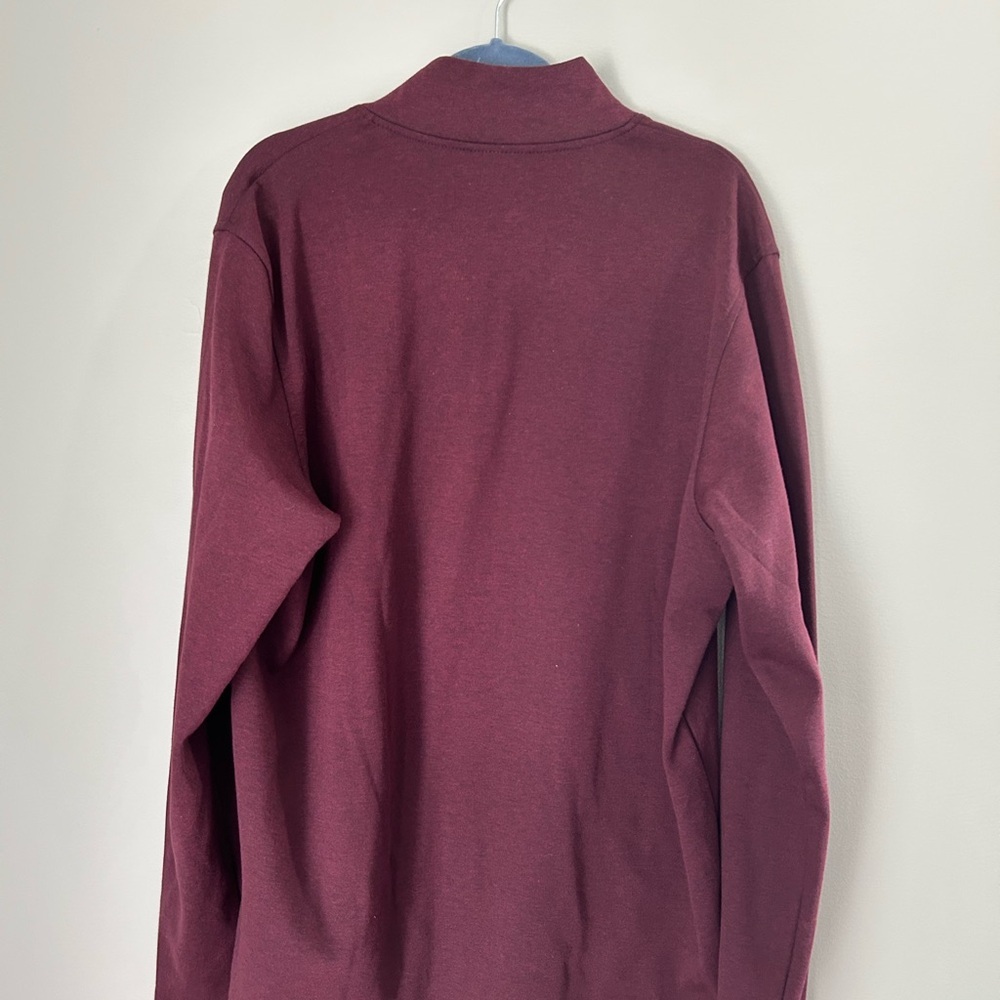 Alfani Men's Maroon Zip-Up Sweater - Picture 5 of 5